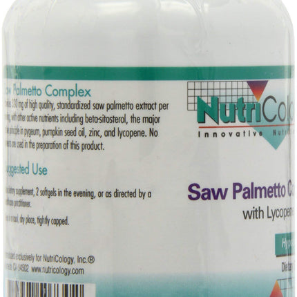 Nutricology Saw Palmetto Complex Softgels, 60-Count | Premium Herbal Supplement