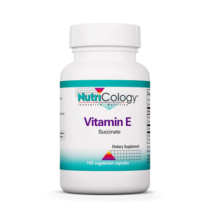 Nutricology Vitamin E Succinate Supplement – 400 IU D-Alpha-Tocopheryl, Vegetarian Capsules, 100 Count