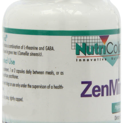 Nutricology ZenMind - Calmness Support with GABA & L-Theanine - 60 Veg Caps