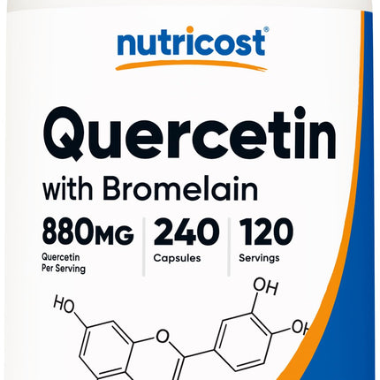 Nutricost Quercetin 880mg - 120 Servings (440mg Quercetin per Cap) - Gluten Free, Non-GMO