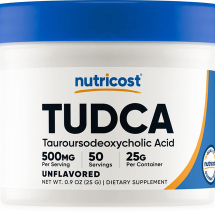 Nutricost Tudca Powder 25g – Tauroursodeoxycholic Acid | Gluten Free & Non-GMO