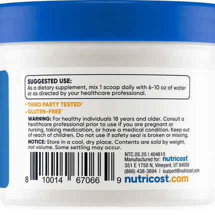 Nutricost Tudca Powder 25g – Tauroursodeoxycholic Acid | Gluten Free & Non-GMO