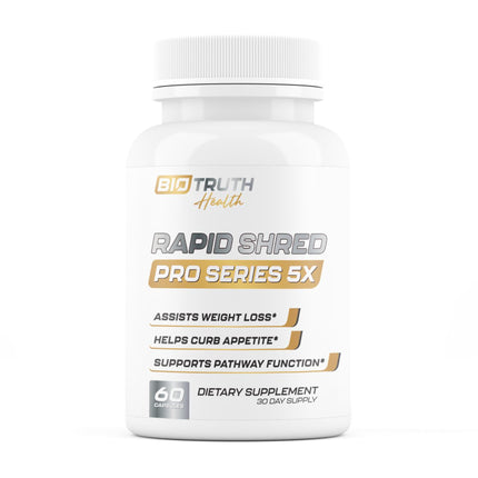 Nutrimend IQ Rapid Shred Pro Series 5X - GLP-1 Support | Weight Loss Pills & Fat Burner | 60 Capsules