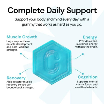 Create Creatine Monohydrate Gummies – 1.5g per Gummy, Vegan, Anti-Melting