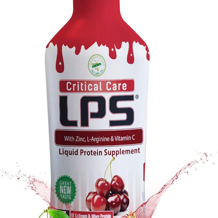 Nutritional Designs LPS Liquid Collagen & Whey Protein - Non-GMO, Sugar-Free, Cherry