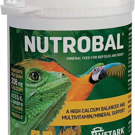 Nutrobal 100g Calcium Balancer & Multivitamins for Reptiles