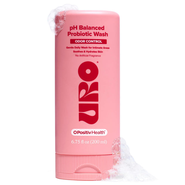 O Positiv URO pH Balanced Probiotic Wash – Odor Control, pH Balance & Gentle Intimate Care (6.75 oz)