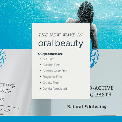 OLAS Marine Sea Mint Bio-Active Toothpaste – Fluoride Free, SLS Free (3.5oz)