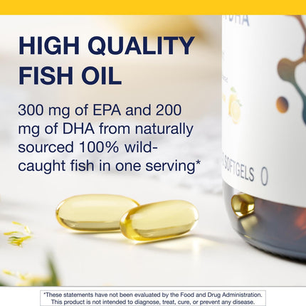 Metagenics OmegaGenics EPA-DHA 500 – High Potency Omega-3, Non-GMO, Gluten-Free, 240 Softgels