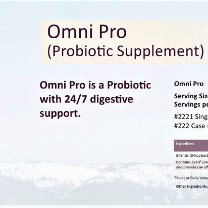 Omnitrition Omni Pro Probiotic Supplement – 24/7 Digestive Support, 90 Capsules