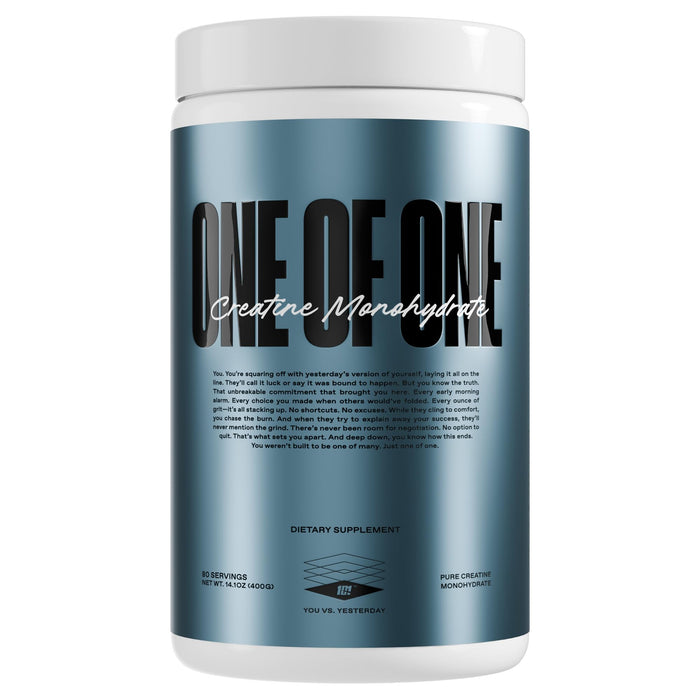 ONE OF ONE Creatine Monohydrate Powder - Pure Micronized, Unflavored, 80 Servings