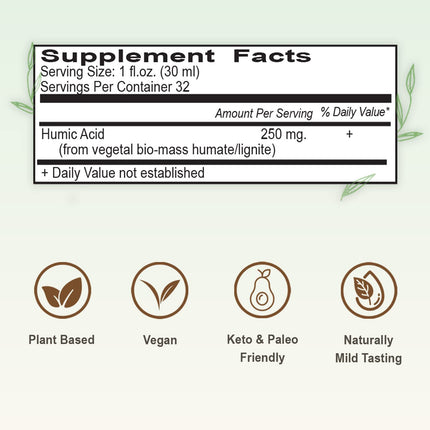 Vital Earth Minerals Humic Minerals 2-Pack – Fulvic Acid & 70+ Trace Minerals