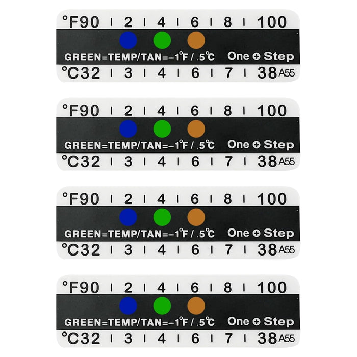 One Step Urine Temperature Test Strips – 100 Adhesive Stick-On Thermometer Strips (32°C–38°C / 90°F–100°F)