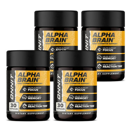 ONNIT Alpha Brain 120ct – Premium Nootropic for Focus, Memory & Concentration