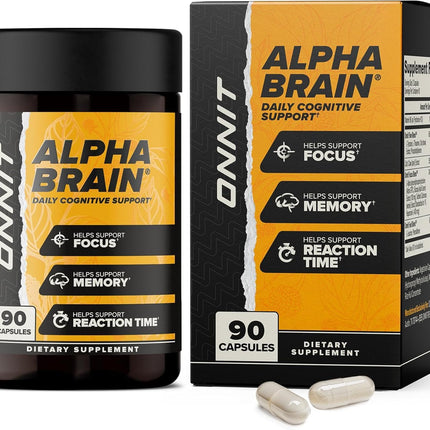 ONNIT Alpha BRAIN Nootropic – IGEN Non-GMO | Memory & Focus (90 Count)