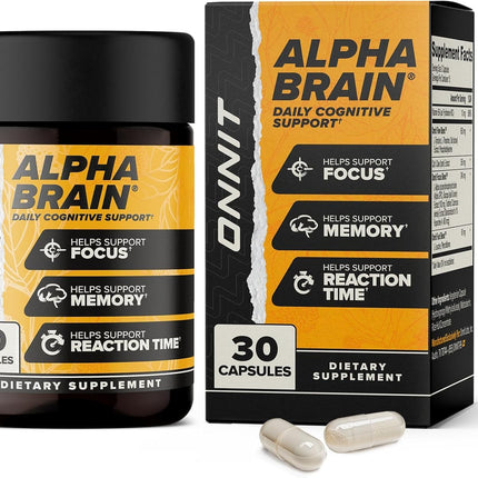 ONNIT Alpha BRAIN Nootropic – IGEN Non-GMO (30 Count) | Memory & Focus
