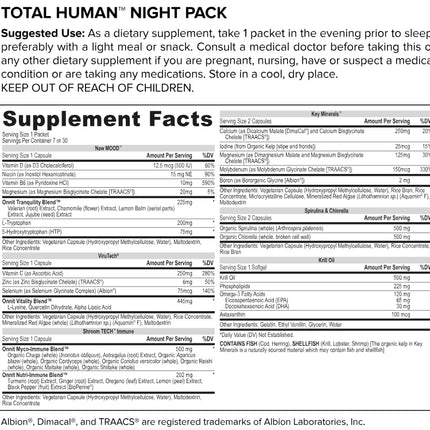 ONNIT Alpha Brain Bundle: 30-Count Nootropic + Total Human Day/Night Packs