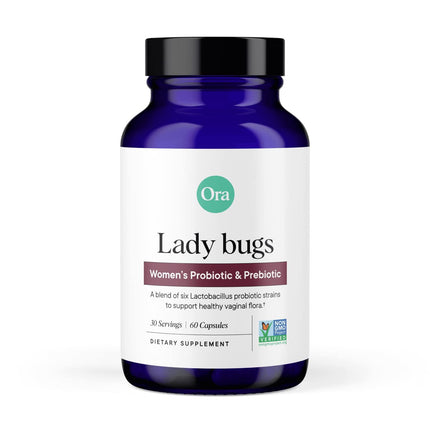 Ora Organic Prebiotics & Probiotics for Women — 16B CFU, 6 Strains, 60 Vegan Capsules
