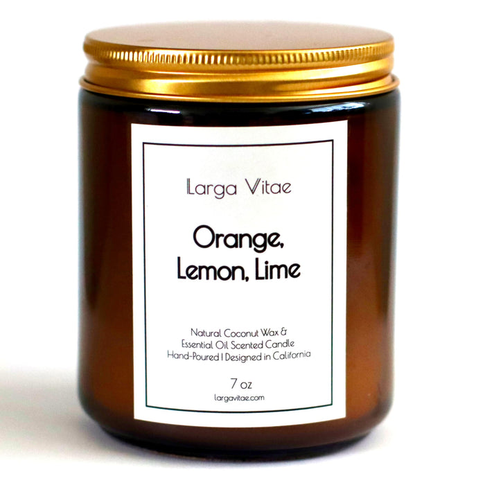 All-Natural Orange, Lemon & Lime Aromatherapy Candle | Vegan, Non-Toxic