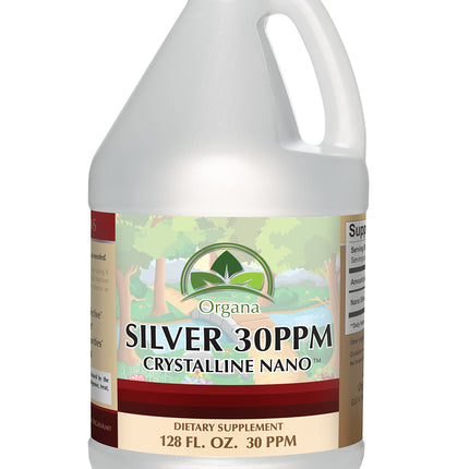 Organa Crystalline Nano Colloidal Silver - Ultra Pure 30 PPM (1 Gallon)