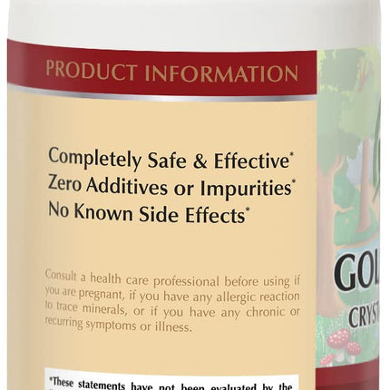 Organa Pure Crystalline Liquid Gold Supplement - 30 PPM, 32 oz Colloidal Minerals