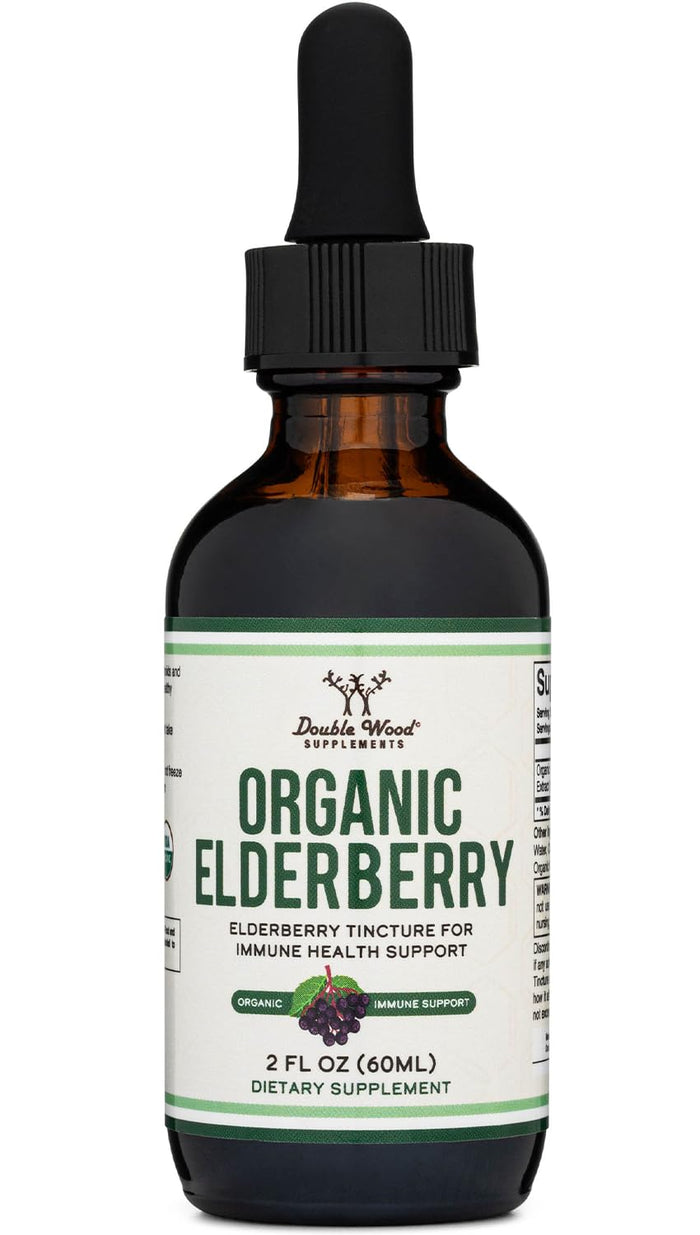 Organic Elderberry Liquid 2 oz - Immune Support | Double Wood