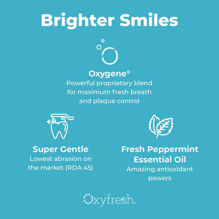 Oxyfresh Pro Formula Fresh Mint Toothpaste – Gentle Low Abrasion, Fluoride-Free, 5.5 oz Pack of 2