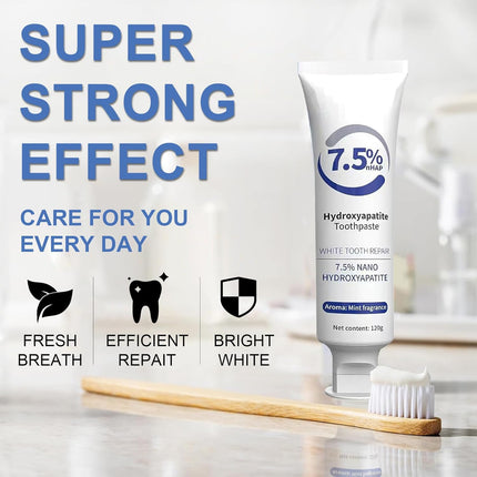 Hydroxyapatite Toothpaste for Enamel Protection — Fluoride-Free, Gentle Mint (1pc)