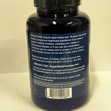 Super Beta Prostate Advanced Prostate Supplement for Men – Beta Sitosterol (Not Saw Palmetto) – 60 Caplets