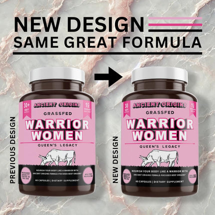 Ancient Origins Female-Optimized Beef Organ Superfood (60 x 500 mg) – Grass-Fed, Pasture-Raised