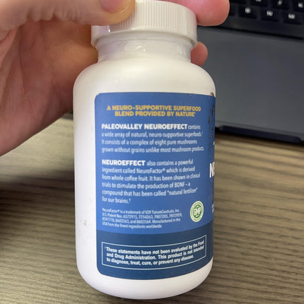 Paleovalley NeuroEffect: Focus, Memory & Energy with 8 Mushroom Extracts | 28-Day Supply