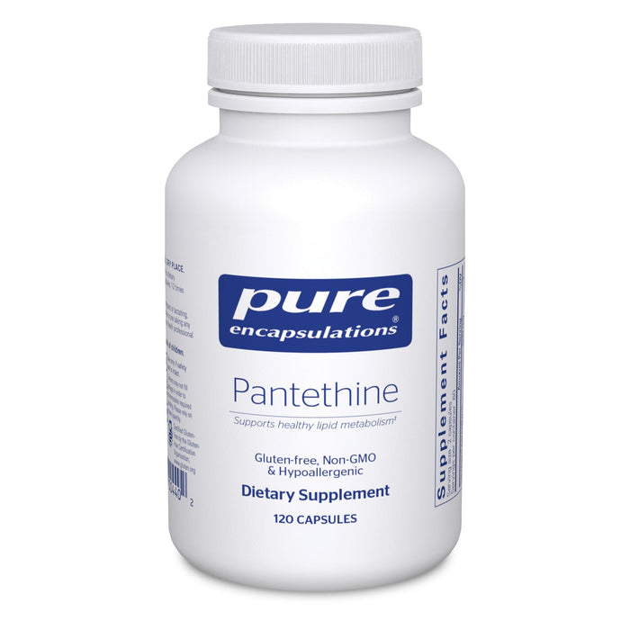 Pantethine | Hypoallergenic Lipid Metabolism & Cardio Support | 120 Capsules | Pure Encapsulations
