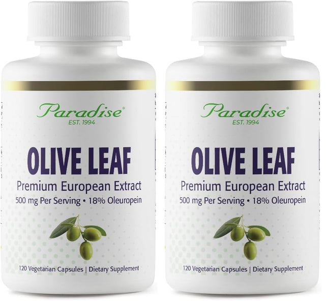 Paradise Olive Leaf Extract – Andalusian Olive Trees, 120 Veg Caps (Pack of 2)