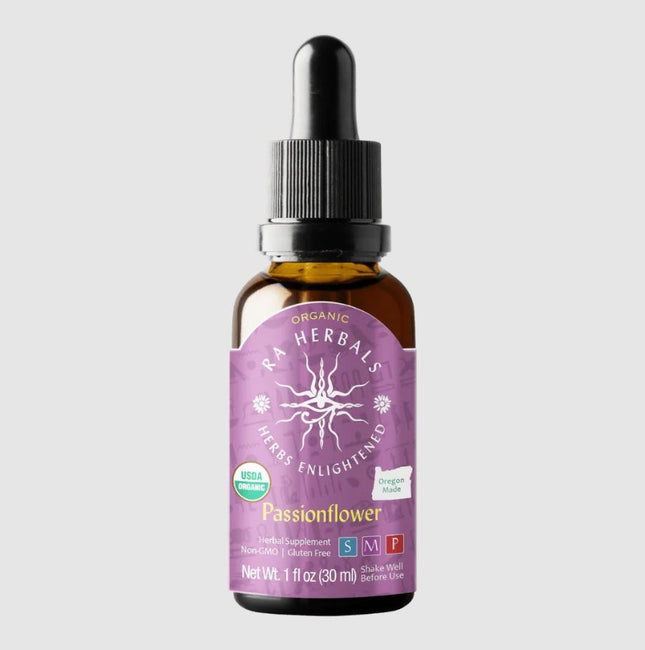 Organic Passionflower Tincture for STRESS, SLEEP, ANXIETY & RELAXATION