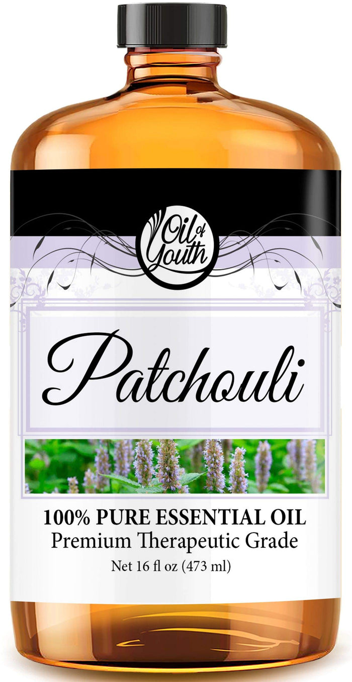 Patchouli Essential Oil 16oz - Pure Therapeutic Grade for Aromatherapy