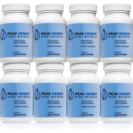 Peak Height Growth Supplement - Doctor-Developed Height Support (12 Pack)