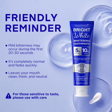 PearlSmile Toothpaste – 10% nHAp, 5% Niacinamide, Fluoride-Free