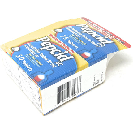 Pepcid AC Maximum Strength - 125 Tablets | Fast-Acting Heartburn Prevention & Acid Control