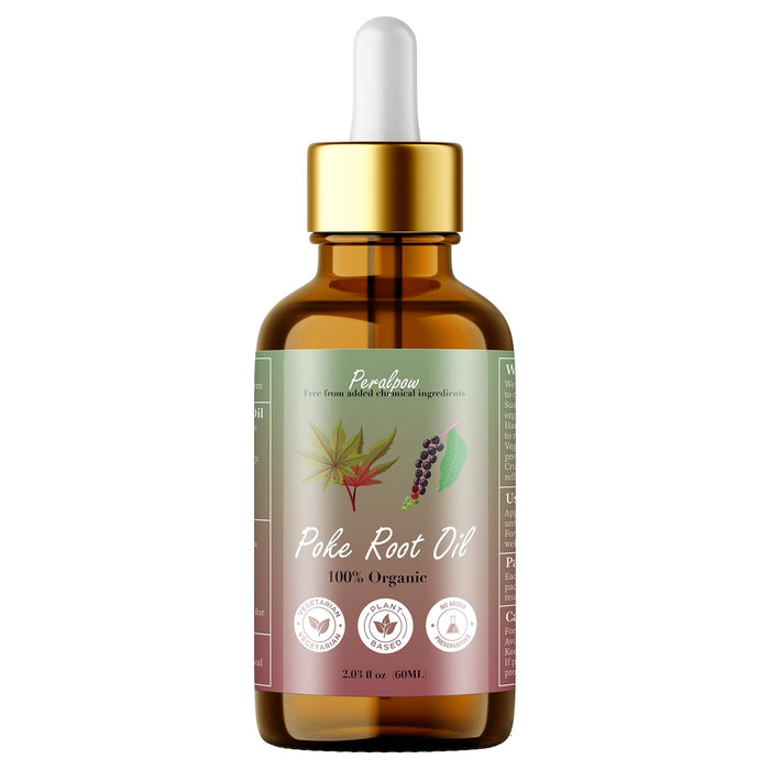 Peralpow Organic Poke Root Oil - Lymphatic Support & Deep Tissue Relief