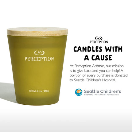 PERCEPTION AROMAS Bamboo Jasmine Candle | Luxury Soy Wax, Gift Box, 50-Hour Burn Time