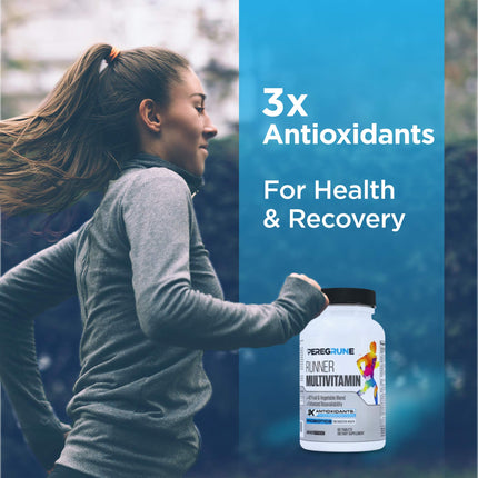 PEREGRUNE Runner Multivitamin & Omega-3 Bundle | Energy, Endurance & Joint Support for Runners