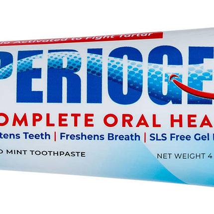 Periogen Tartar Control Toothpaste – SLS Free, Enamel Safe, Whitening Gel
