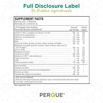 PERQUE Bone Guard Forte 100 Count – Bone Health Supplement