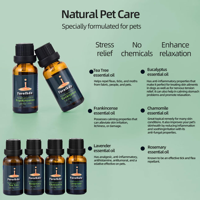 Pet-Friendly Essential Oil Set: Home Fragrance & Stress Relief