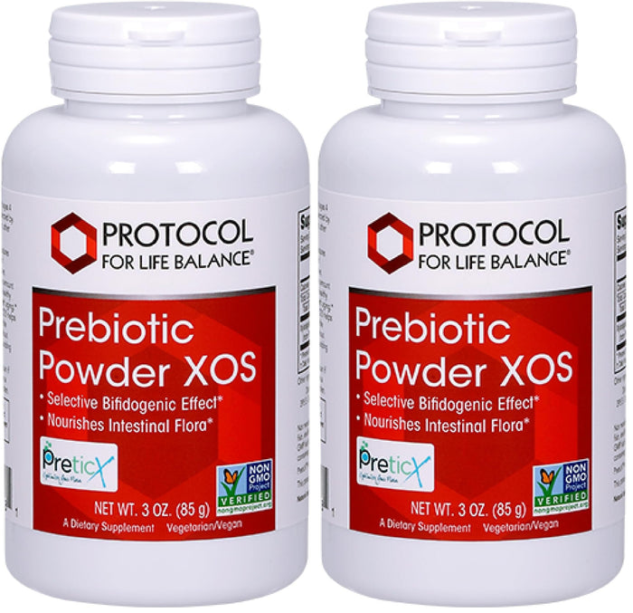 Protocol for Life Balance Prebiotic Powder XOS – 1.55g per Serving | Gut Health & Intestinal Flora | Kosher & Non-GMO | 3 oz (Pack of 2)