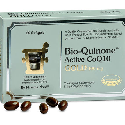 Pharma Nord Bio-Quinone Gold Coenzyme Q10 100mg | The Original CoQ10, High Absorption, 60 Softgels