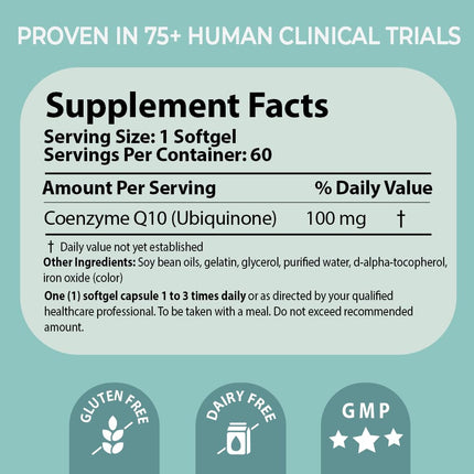 Pharma Nord Bio-Quinone Gold Coenzyme Q10 100mg | The Original CoQ10, High Absorption, 60 Softgels