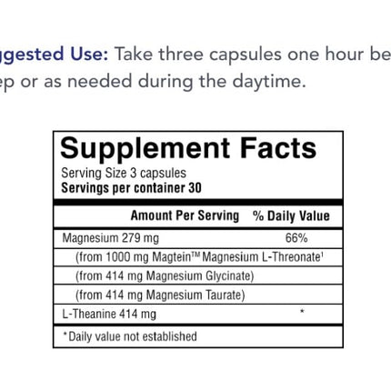Physician's Strength Power-Min - Magnesium Complex with L-Threonate, Glycinate & Taurate | 90 Capsules | 30 Servings