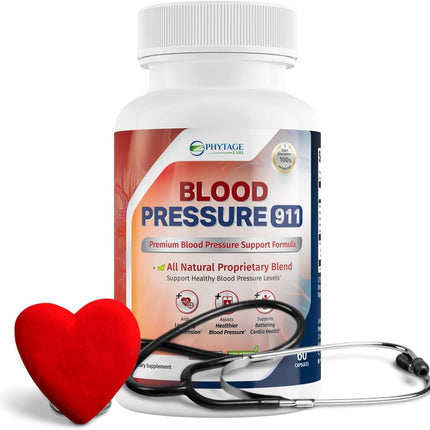 Phytage Labs Blood Pressure 911 Premium Supplement – BP Support Pills, 3-Pack