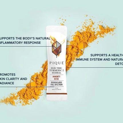 PIQUE Electric Turmeric 2 - Immune Support, Inflammation, Detox & Radiant Skin